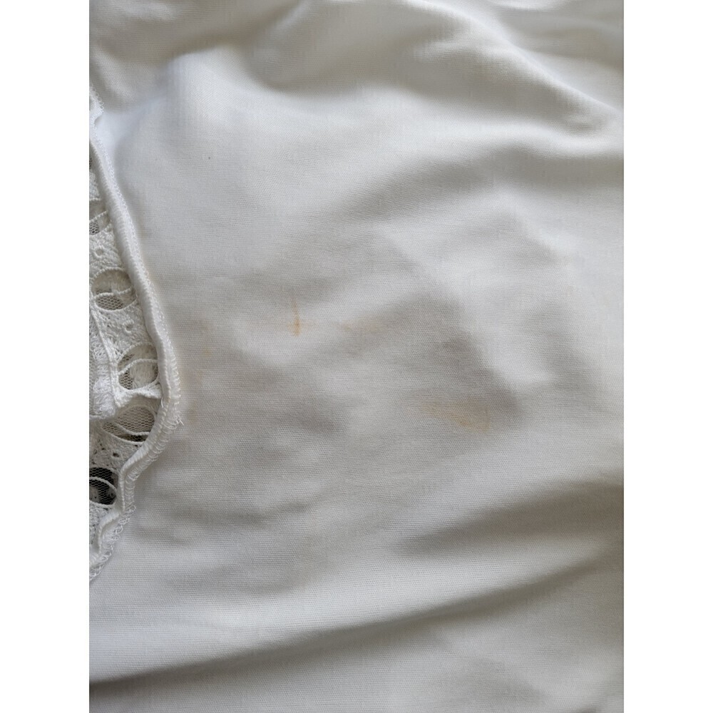 Laundry by Shelli Segal Floral Embroidered Lace Overlay Ruched Sleeve Blouse XS - Picture 3 of 6